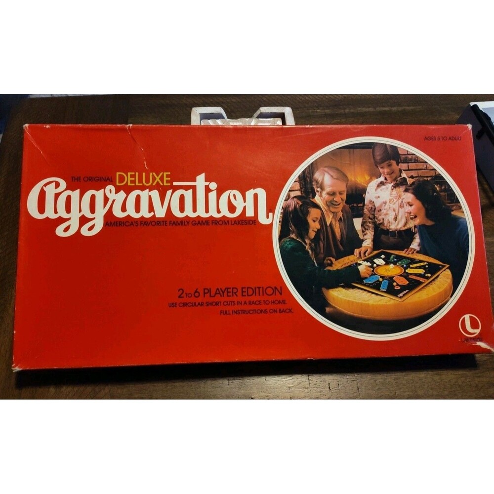 The Original Deluxe Aggravation 1977 Vintage Lakeside Marbles Edition Complete